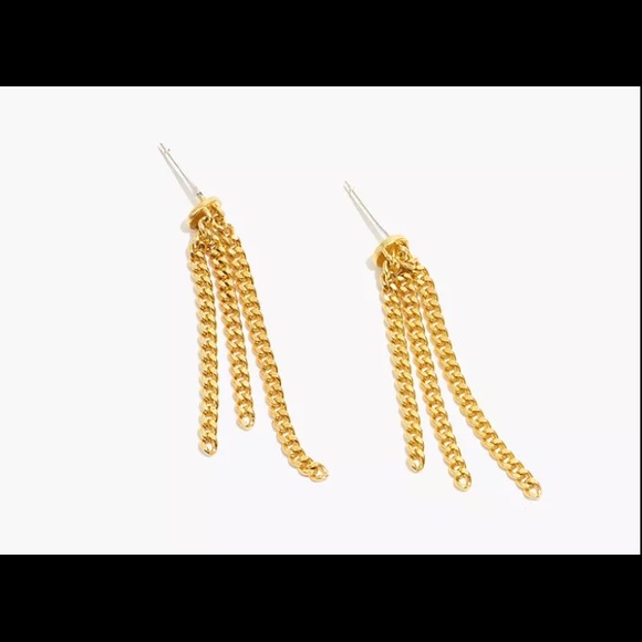 FREE WITH PURCHASE! Madewell Chainfall Earrings - Picture 2 of 4